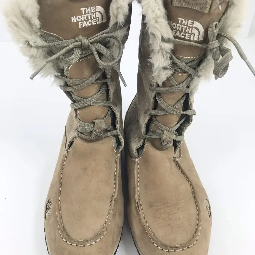 The North Face Allure Primaloft Insulated Winter Boots in Tan